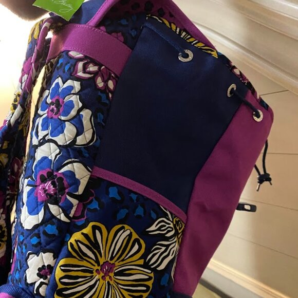 Vera Bradley Canvas Backpack African Violet - Picture 10 of 11